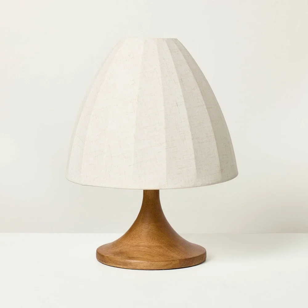 Wood Trumpeted Table Lamp - Hearth & Hand Magnolia, Target 2025